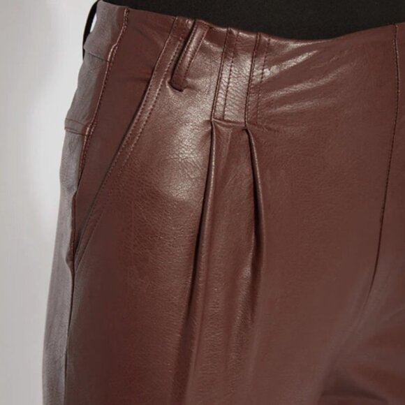 NWT Lysse Ruth Pleated Crop Pant in Deep Mulberry - Medium - Picture 12 of 12